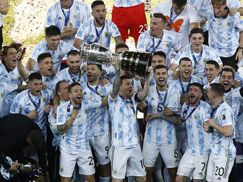 Argentina vs Brazil: Lionel Messi ends trophy drought as Argentina beat Brazil to win Copa America. Football News - Times of India, Messi Copa America 2021 HD wallpaper