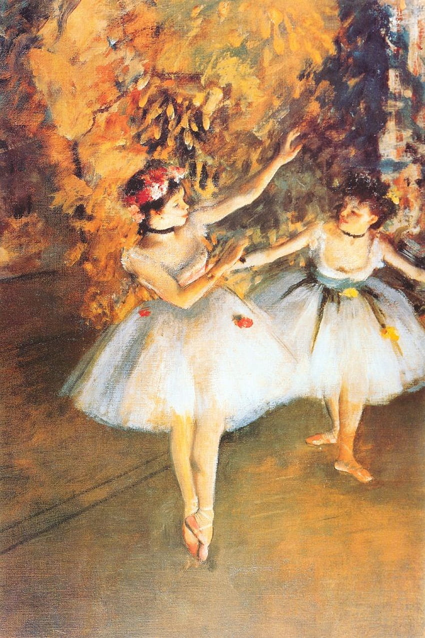 das pinturas e obras de arte mais famosas, Degas Ballerina Papel de parede de celular HD