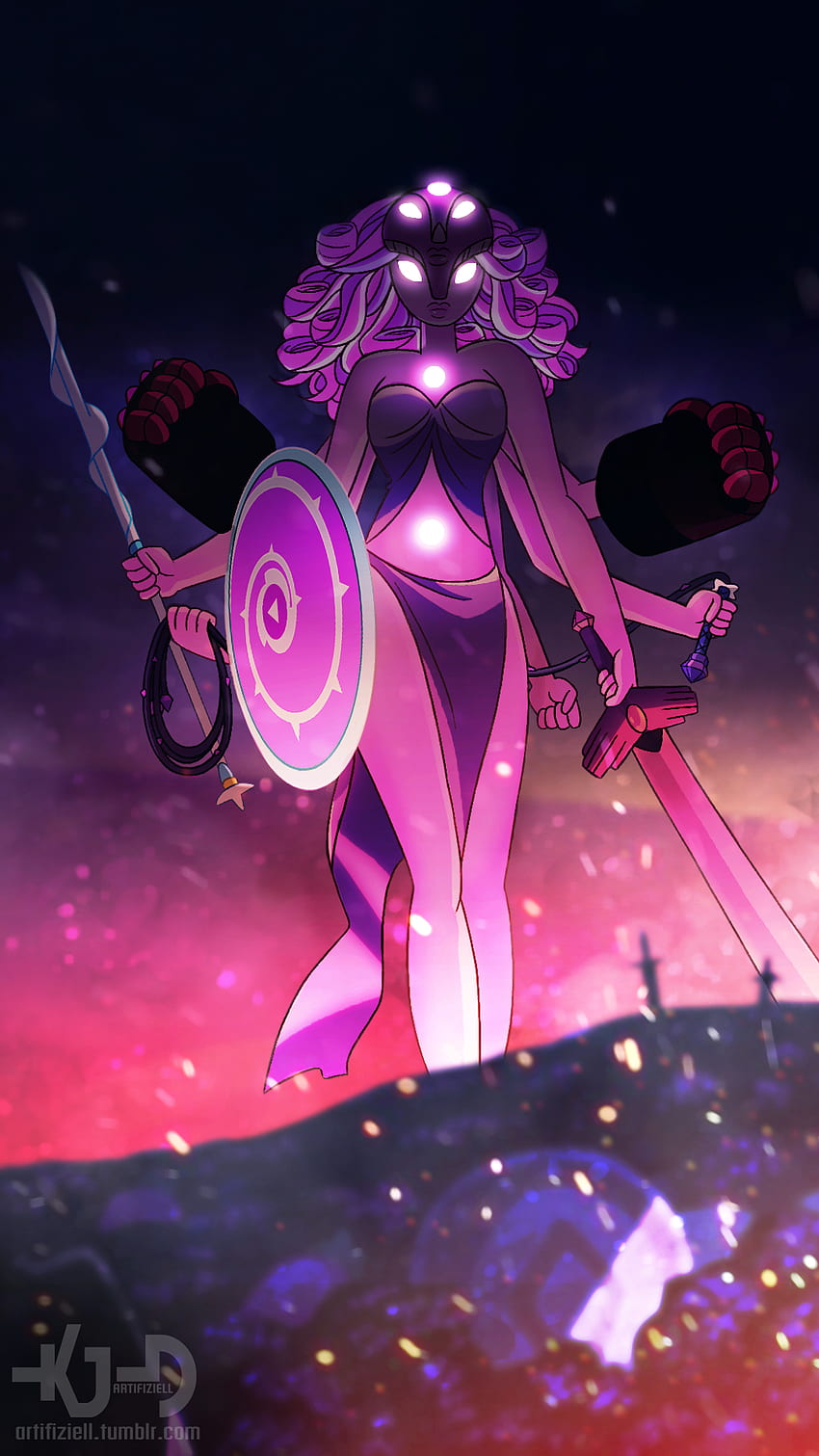 result for obsidian fanart fusion, Steven Universe: The Movie HD phone wallpaper