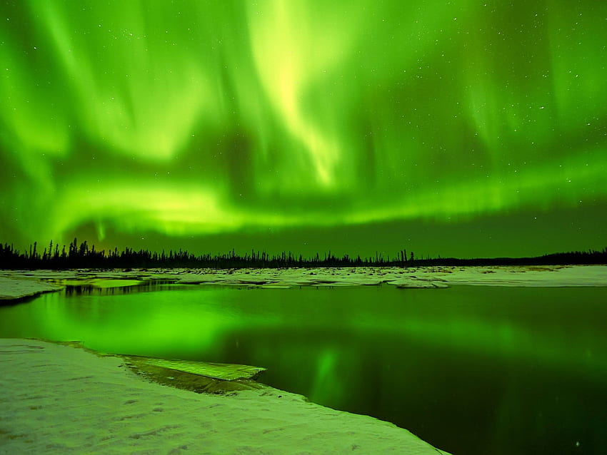 Onde ver as luzes do norte. Condé Nast Traveler, Aurora Boreal no Alasca papel de parede HD