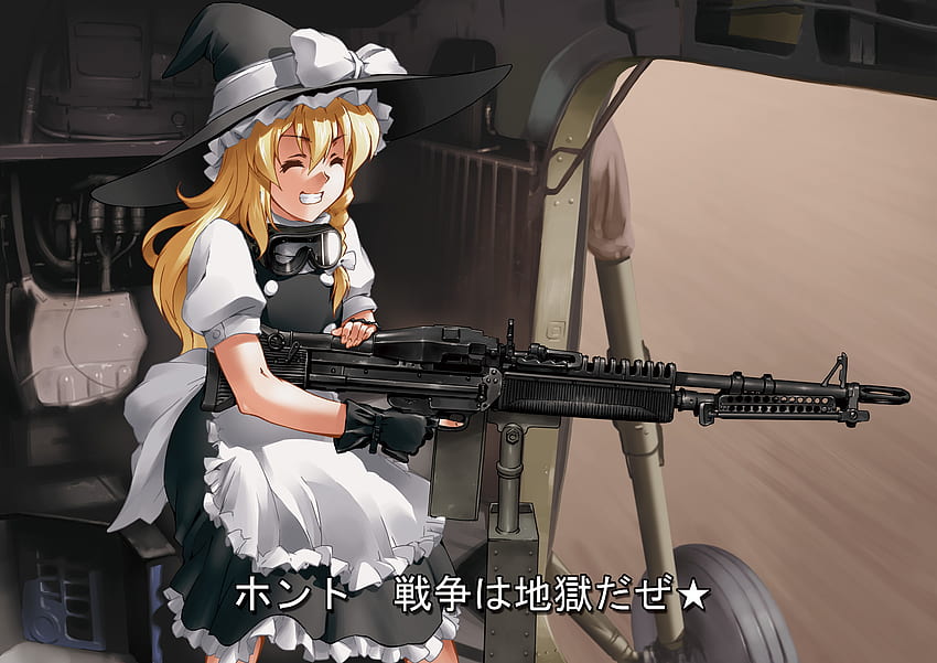 touhou, senjata, anime, topi Wallpaper HD