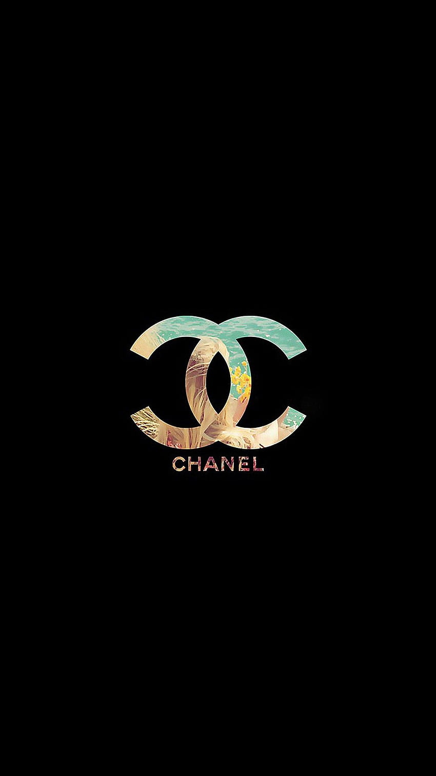 Розово злато с висока резолюция Chanel, Chanel Roses HD тапет за телефон