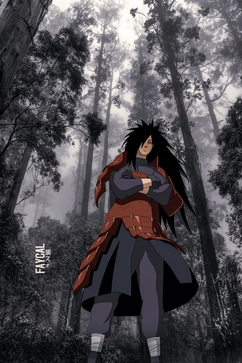 Arte de Naruto, Madara oscuro fondo de pantalla del teléfono