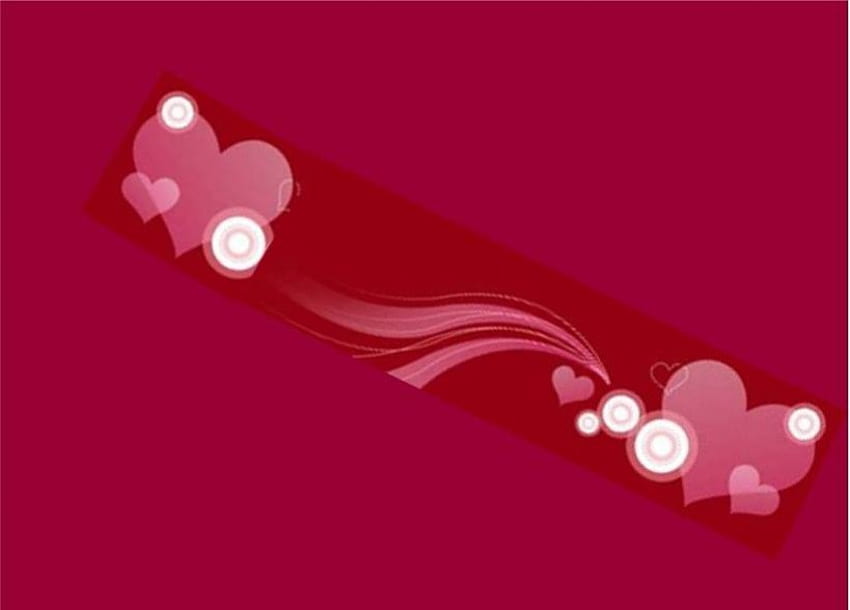Pink Hearted, white circles, pink hearts, swirls, love HD wallpaper