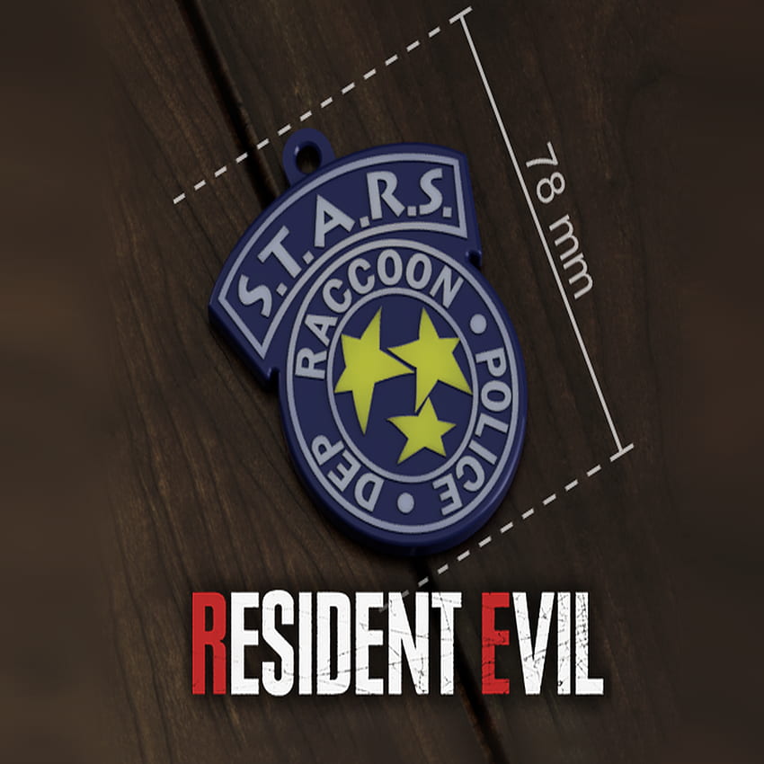 STL file Residual Evil -Badge R.P.D. - S.T.A.R.S • 3D printer model ・ Cults, Resident Evil Stars HD phone wallpaper