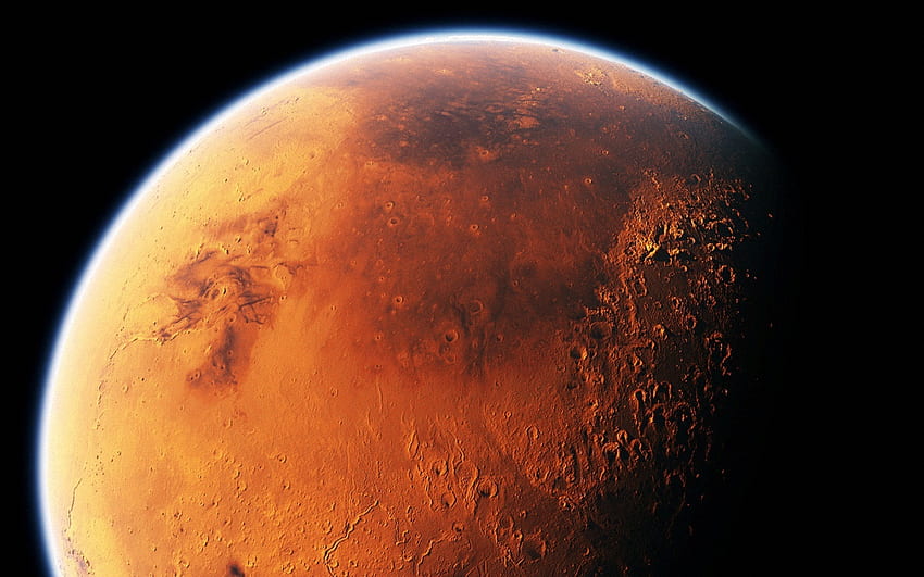 Surface of Mars  Free Space Wallpaper on Sea and Sky