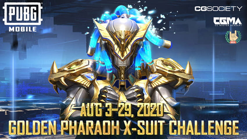 PUBG MOBILE Golden Pharaoh X Suit Challenge HD wallpaper