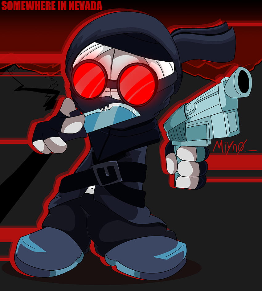 Madness Combat Hank Mask Rework by Jinxsaw on Newgrounds