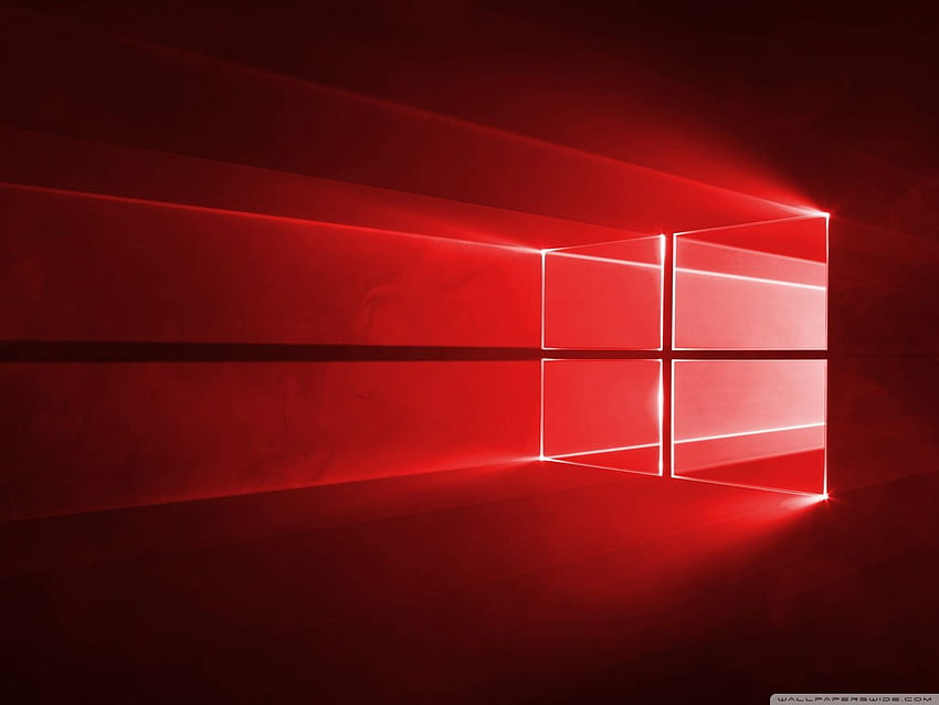 Windows 10 Red in Ultra Background, 1400X1050 HD wallpaper