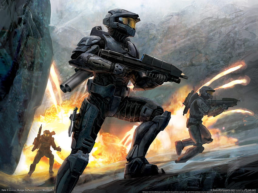 Video Game Background - Halo 3 Master Chief Art - -, Halo Saga HD wallpaper