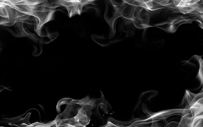 黒い煙の背景、煙の灰色 高画質の壁紙