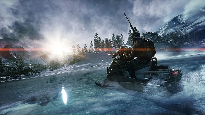 Battlefield 4 Final Stand - Snowmobile on Hammerhead map HD wallpaper