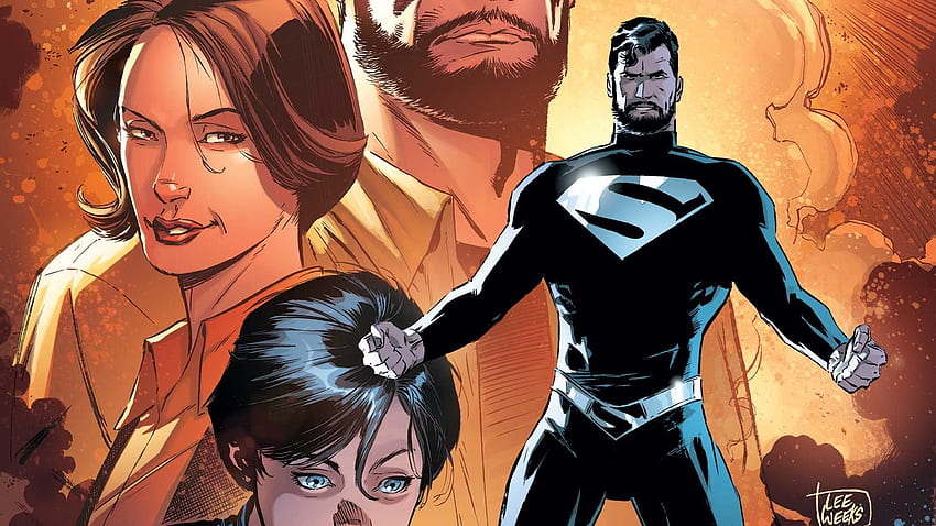 Supermans schwarzer Anzug in 'Justice League' Gelöschte Szene, Supermans schwarzes Kostüm HD-Hintergrundbild