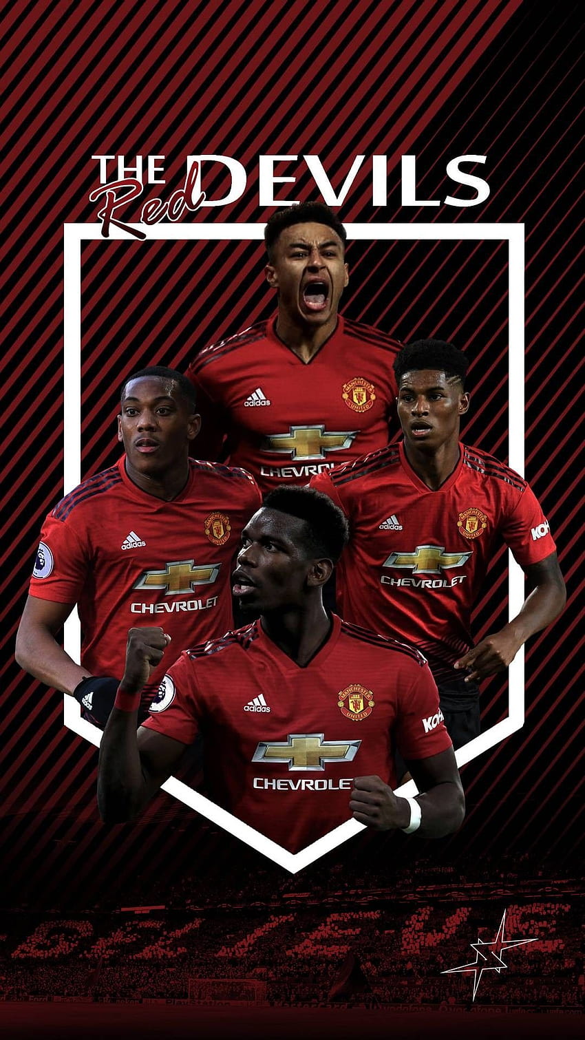 El Man Utd de los Diablos Rojos. Logotipo del Manchester United, Jugadores del Manchester United, Equipo del Manchester United, Plantilla del Manchester United fondo de pantalla del teléfono