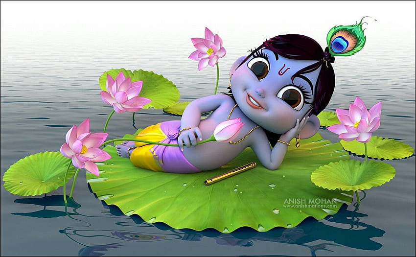 Lord krishna cartoon HD wallpapers | Pxfuel