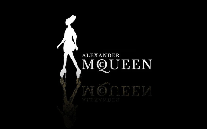 Alexander mcqueen black white logo, Fashion Designer HD wallpaper