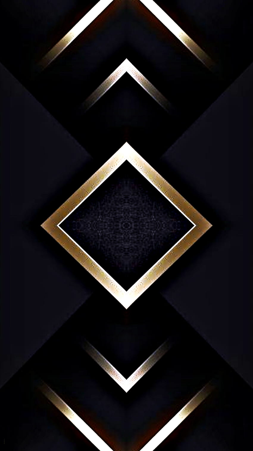 ouro preto, amoled, arte, formas, android, escuro, abstrato, iphone Papel de parede de celular HD