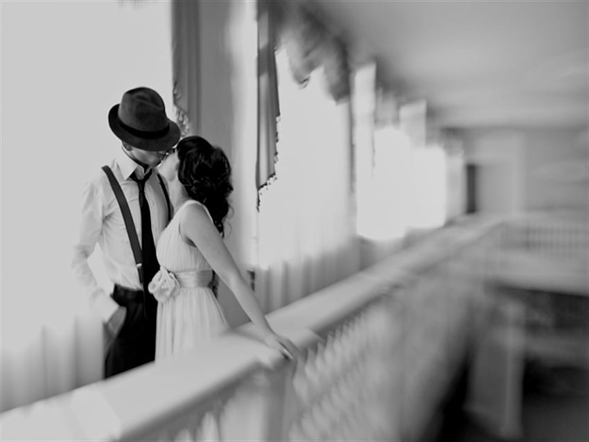 STORY OF A KISS, kiss, graphy, love, black and white HD wallpaper
