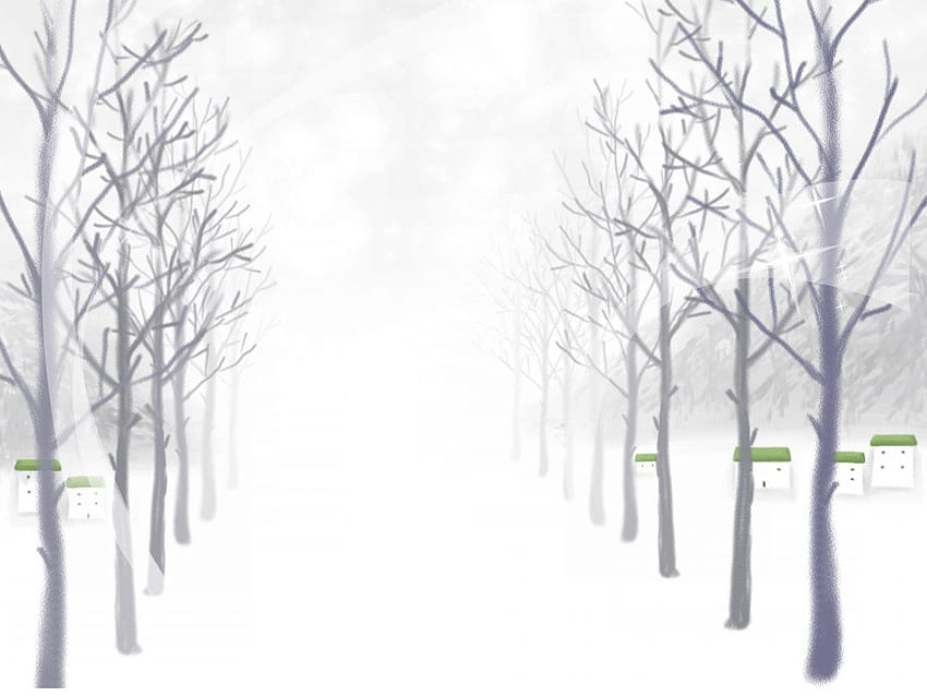 ܓ122195 Winter Illustration Trees Snow - Android / iPhone Background (png / jpg) (2021) HD wallpaper