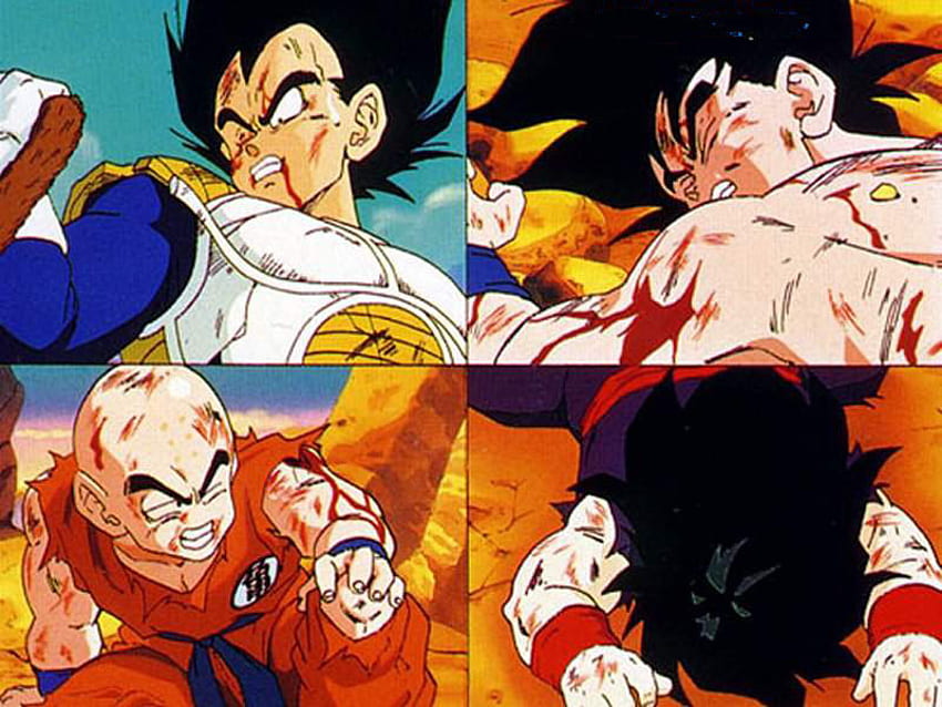 DBZ, Goku, Cartoon, Goten, Gohan, Fusion, Krillin HD-Hintergrundbild