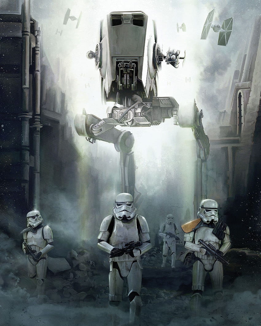 Imperial Stormtrooper - Star Wars Rogue One Artwork - HD phone wallpaper