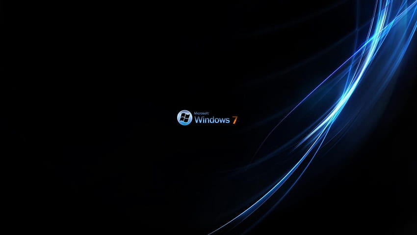 Windows 7 Energy, azul, microsoft, negro, windows siete, naranja, se7en, energía fondo de pantalla