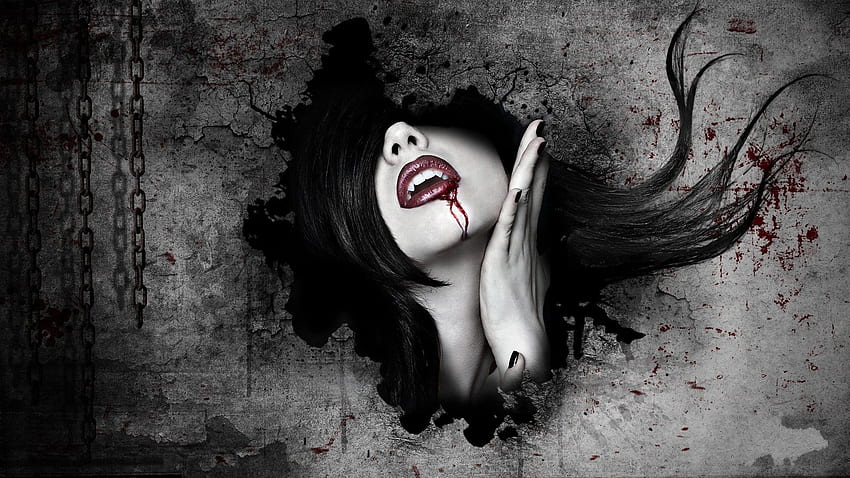 Vampire, Halloween Vampire HD wallpaper