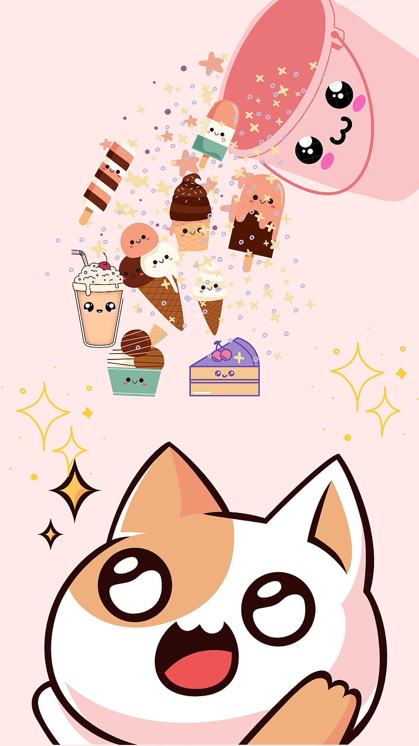 Amazon.com: My Awesome Cat Store Cat Kitten Drinking Juice Orange Anime  Manga Kawaii Throw Pillow, 16x16, Multicolor : Home & Kitchen