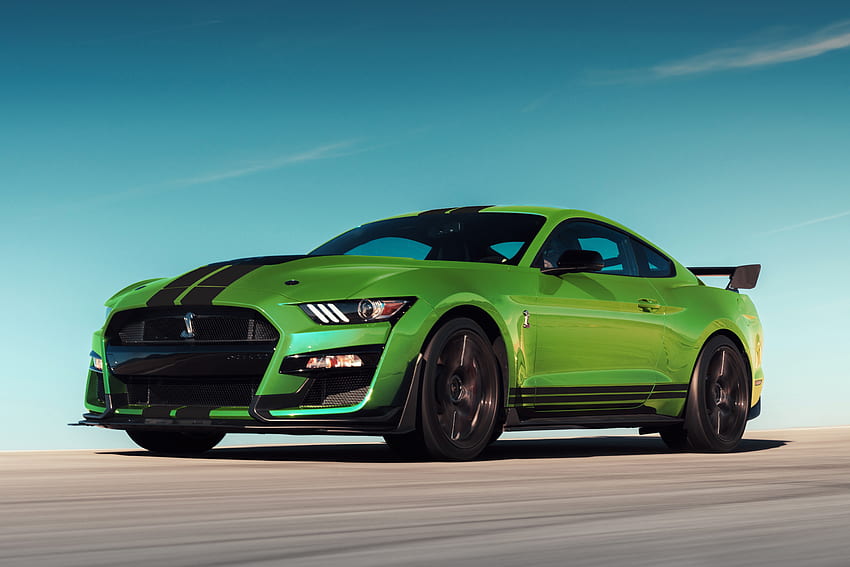 Зелено, Ford Mustang Shelby GT500 HD тапет