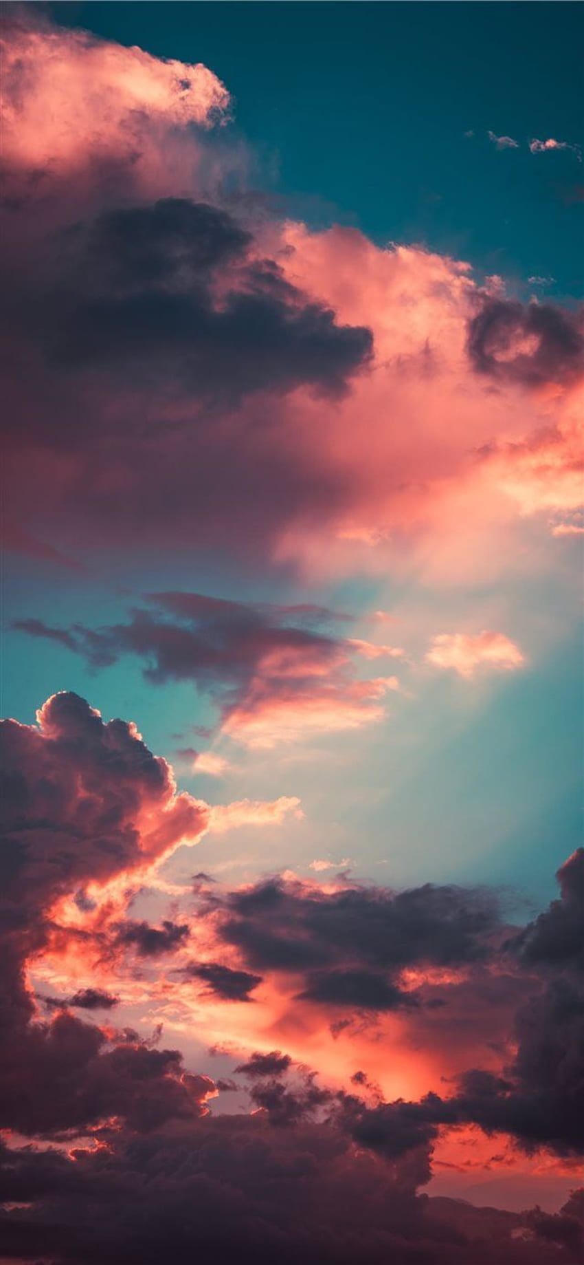 Meine liebste Wolkenlandschaft des Jahres iPhone X HD-Handy-Hintergrundbild