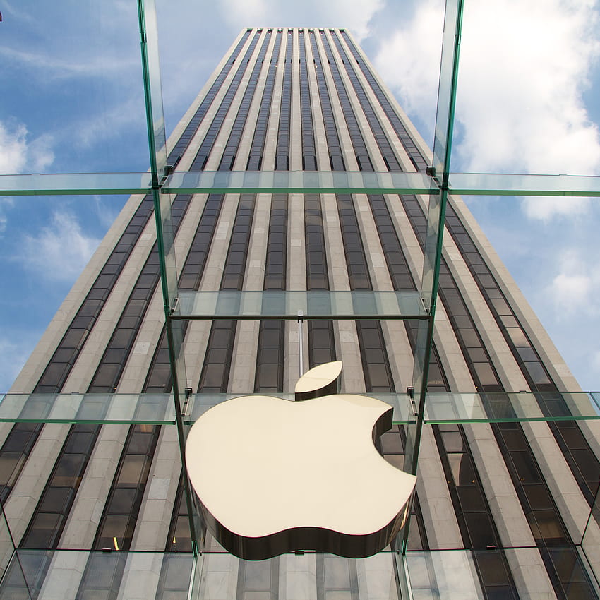 Apple Store Nowy Jork, Piąta Aleja w Nowym Jorku Tapeta na telefon HD