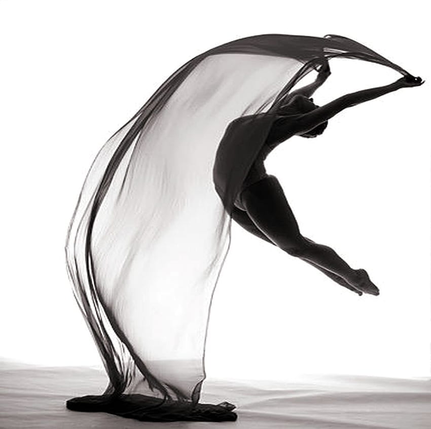 DANZA CON VELO, sombra, danza, velo, balet, mujer fondo de pantalla