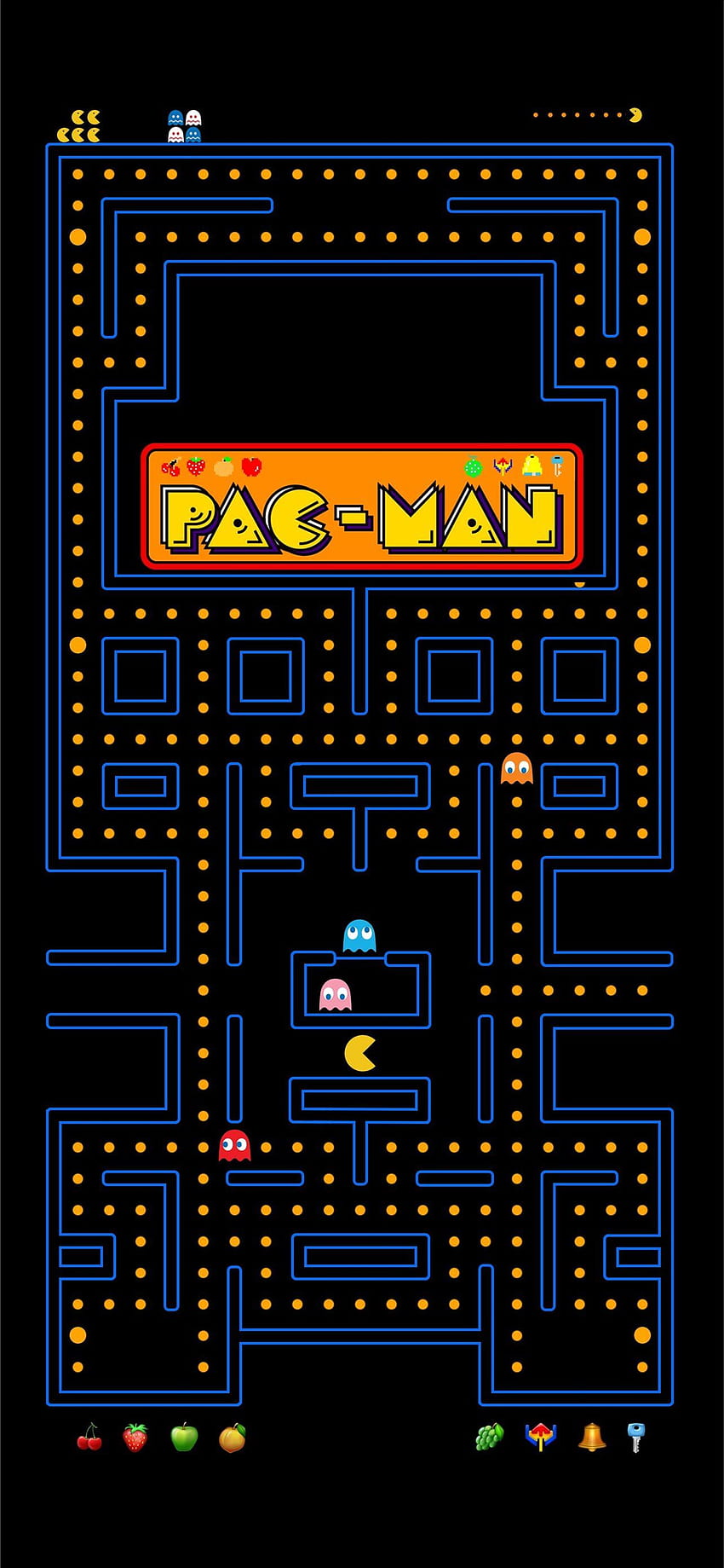 El mejor iPhone de Ms pac man, Cool Pacman fondo de pantalla del teléfono