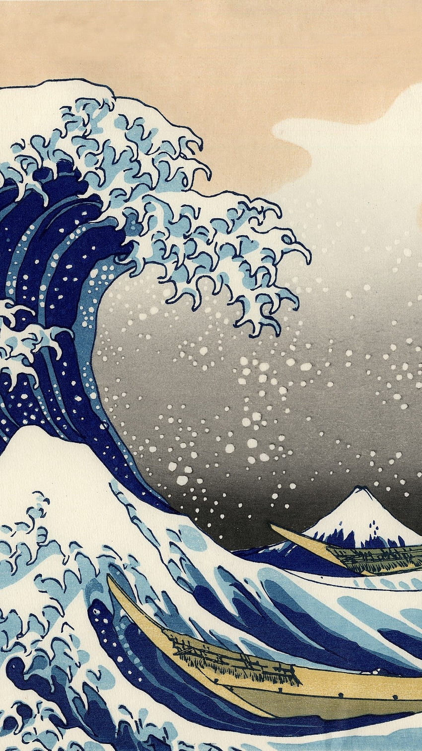 The Great Wave off Kanagawa Phone Wallpaper  Mobile Abyss