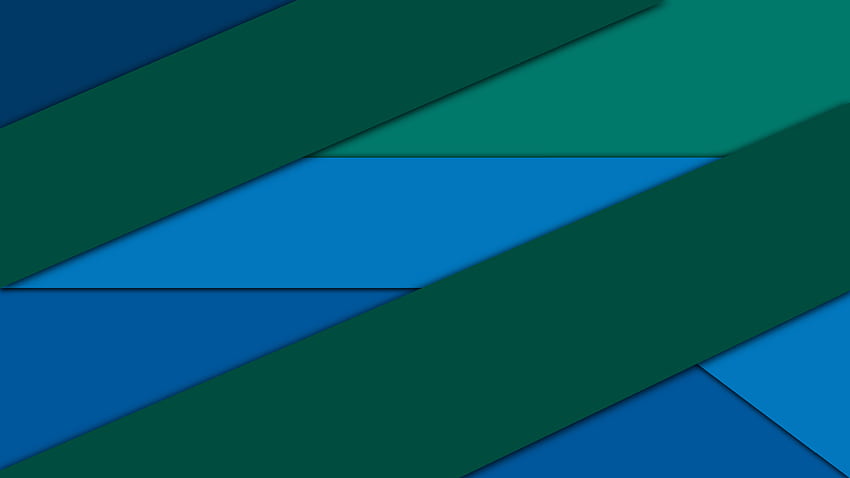 10. Blue and Green Material Design HD wallpaper