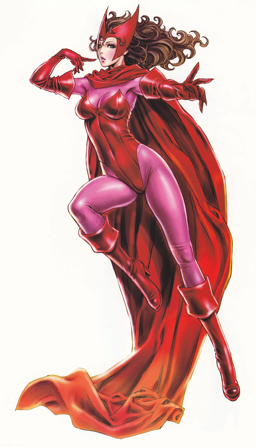Scarlet Witch - Marvel Anime Board, Scarlet Witch Cartoon HD phone wallpaper