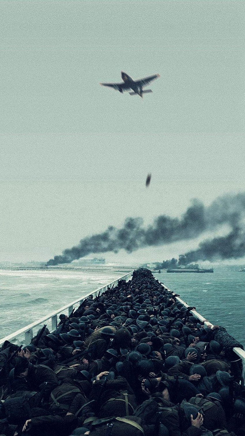 Film War Dunkirk Boat Ship Illustration Art wallpaper ponsel HD