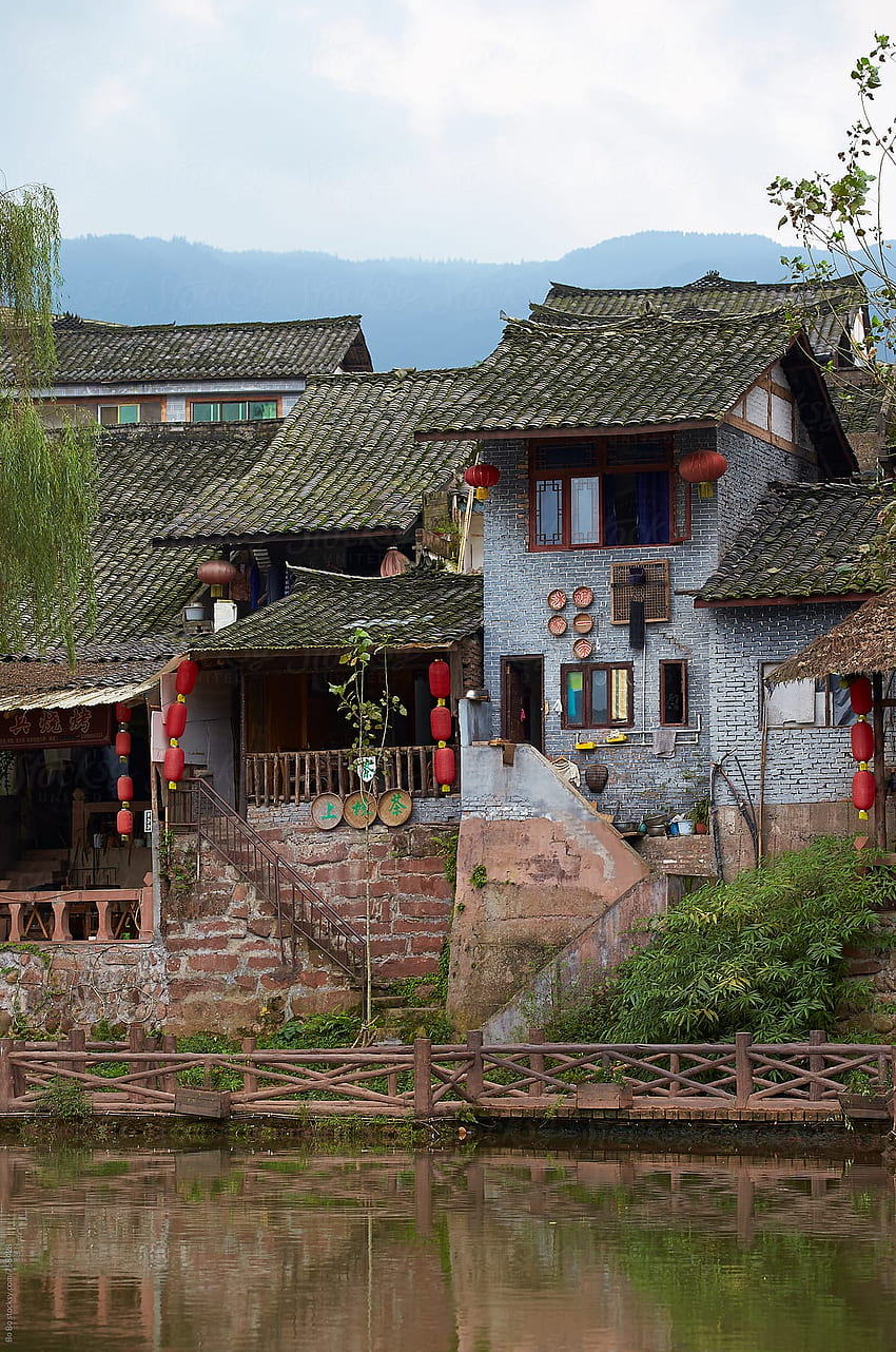 Chinese Village By The River, China Village HD phone wallpaper | Pxfuel