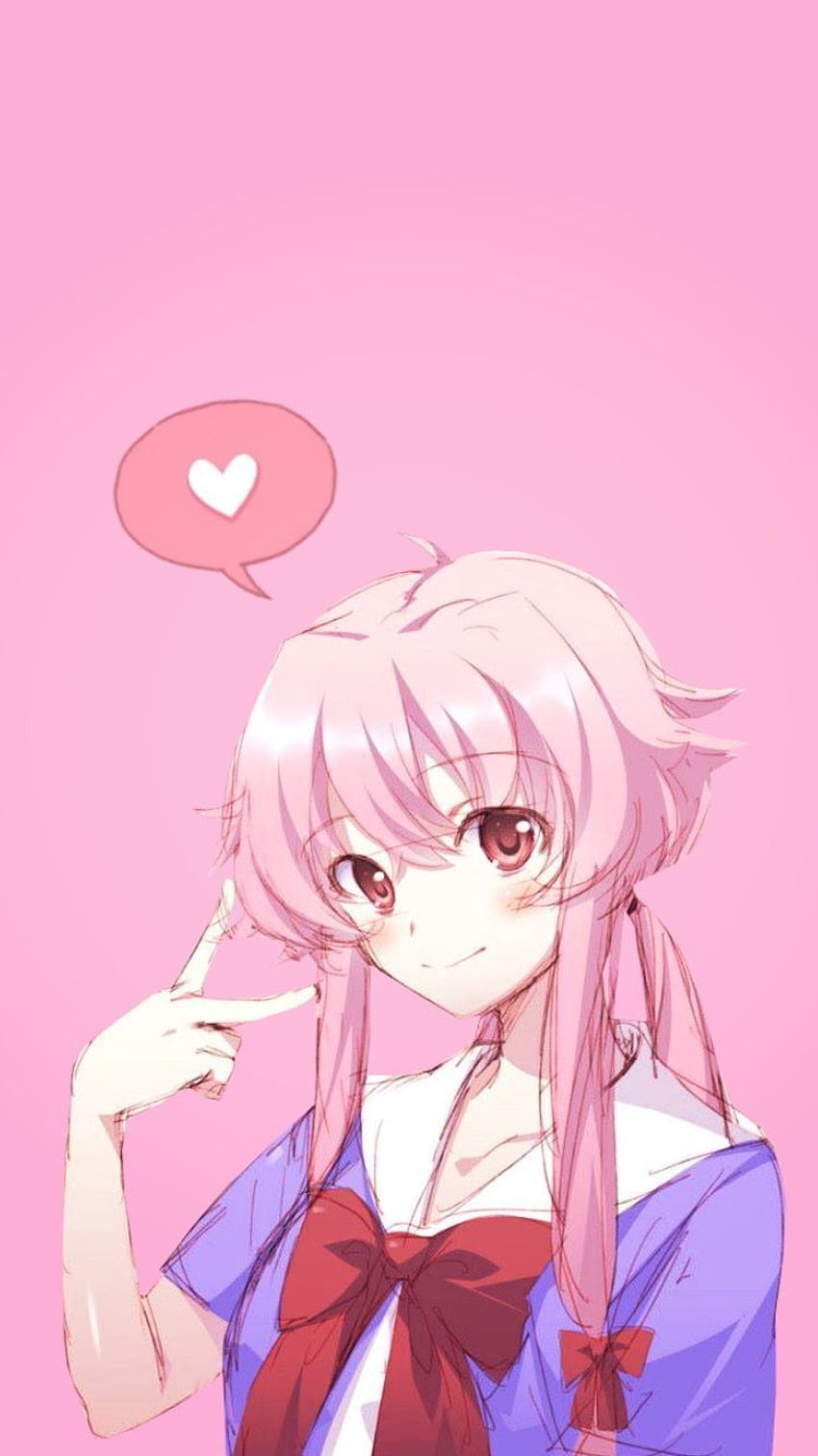 Yuno Gasai, Mirai Nikki Fond d'écran de téléphone HD