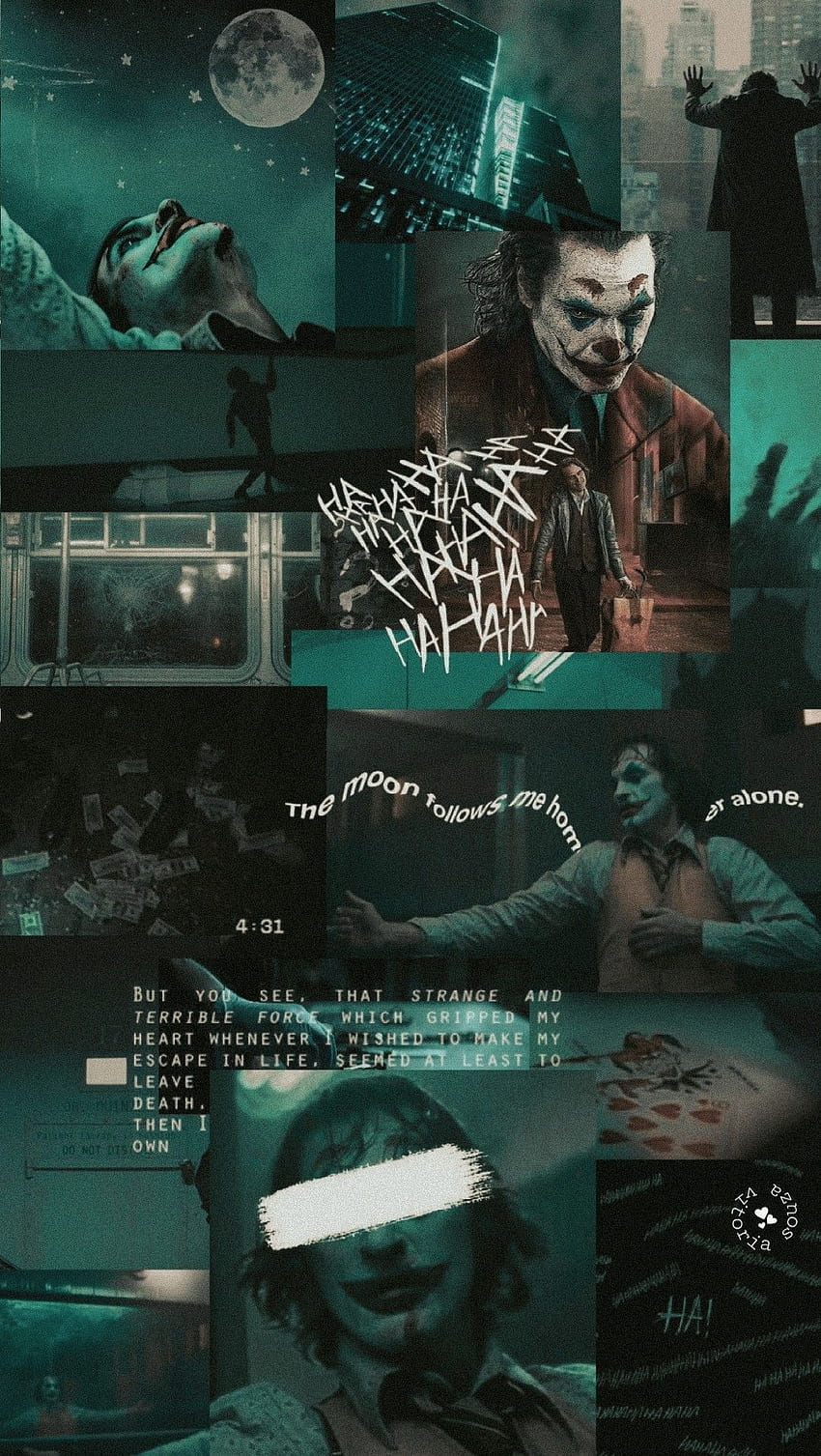 Lockscreen Joker Green Aesthetic Joaquin Phoenix in 2020, Harley Quinn Aesthetic HD phone wallpaper