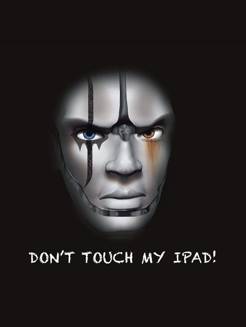 Berühren Sie nicht mein iPad, berühren Sie nicht mein iPad Stitch HD-Handy-Hintergrundbild