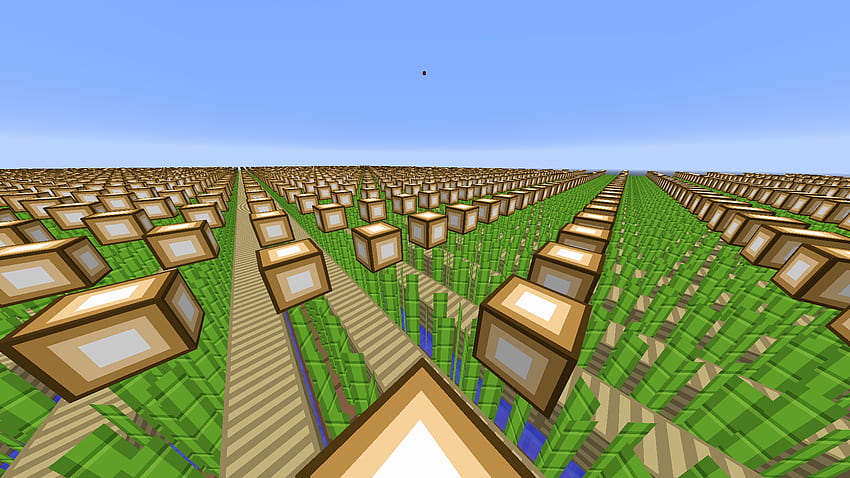 This sugarcane farm I made with 2 friends on hypixel skyblock () : Minecraft HD wallpaper
