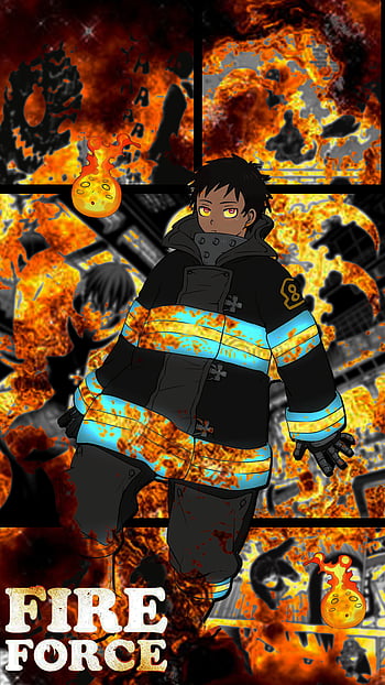 Shinra Kusakabe Flames Fire Force Anime HD 4K Wallpaper #8.476