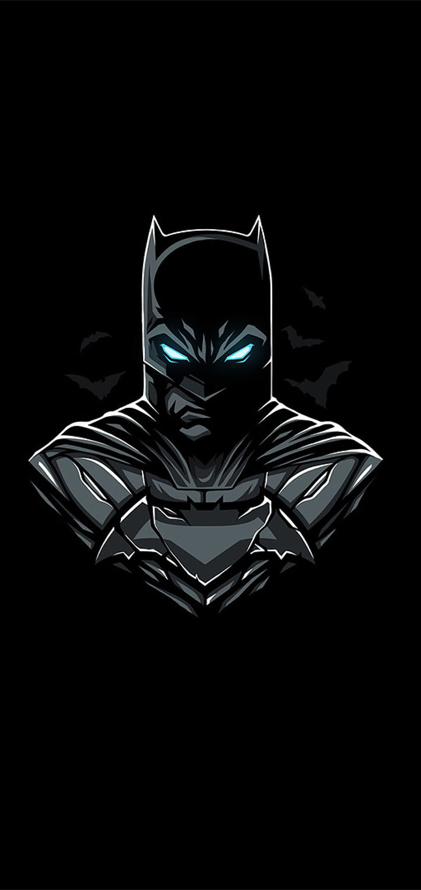 Batman - Top 65 des meilleurs fond d'écran Bat Man, Batman Logo Black Fond d'écran de téléphone HD