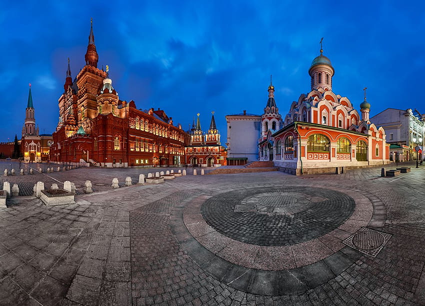 都市 モスクワ ロシア 町の広場 モスクワ クレムリン 赤の広場 高画質の壁紙