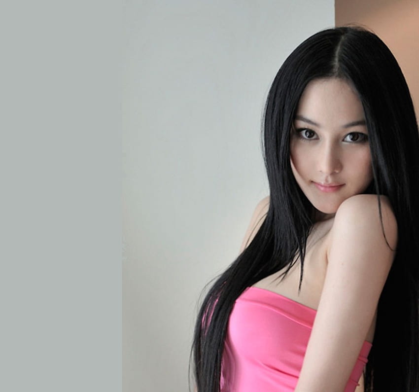 こんにちは, zhangxinyu, アジア人, かなり, 美しい, 女の子, 長い髪, 女性, 女性 高画質の壁紙