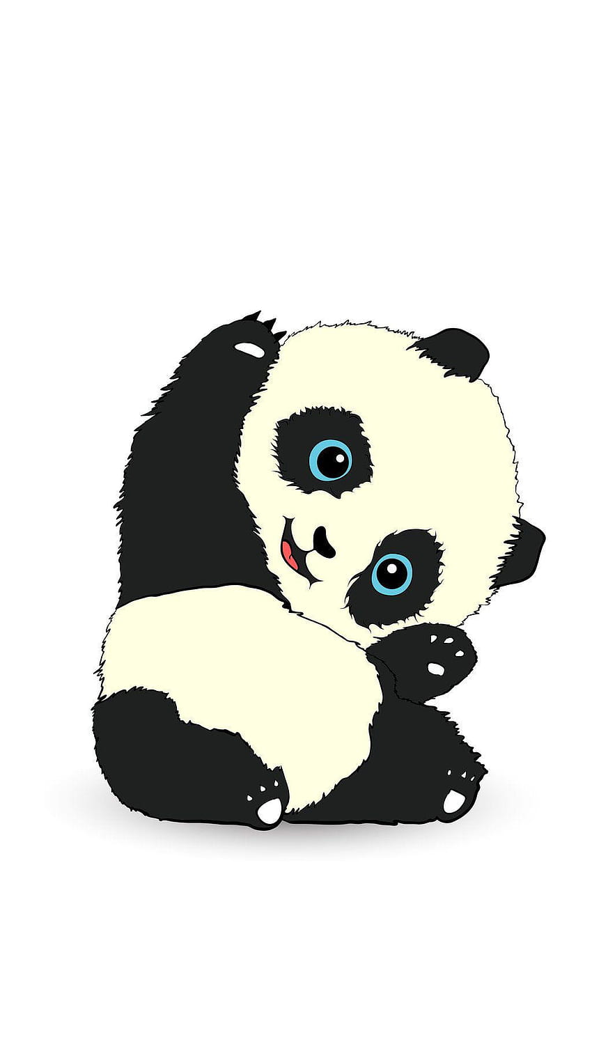 Cute Pandas , Panda Drawing HD phone wallpaper