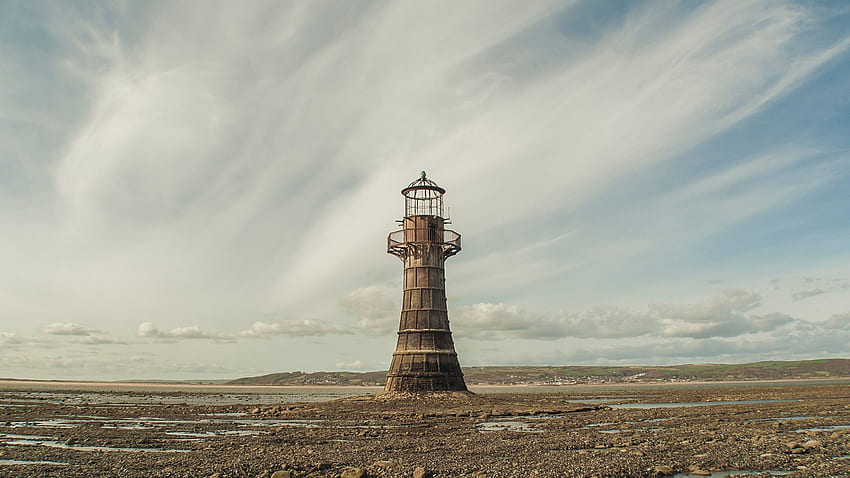 Whiteford Lighthouse Gower South Wales, Chicago Lighthouse HD wallpaper