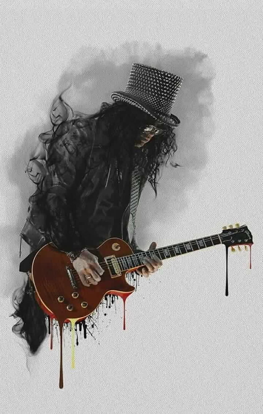 sobre en Guns N' Roses, Slash fondo de pantalla del teléfono