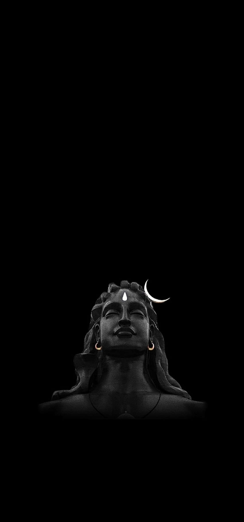 Adiyogi Shiv - Prince, amoled, preto, escuro, espiritual, bhagwan, shiva, princegupta, deus Papel de parede de celular HD